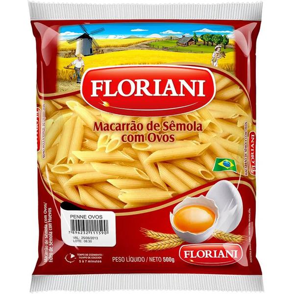 MACARRÃO FLORIANI 500GR SEM.OVOS PENNE