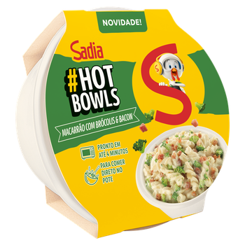MACARRAO FUSILLI SADIA HOT BOWLS C/BROCO