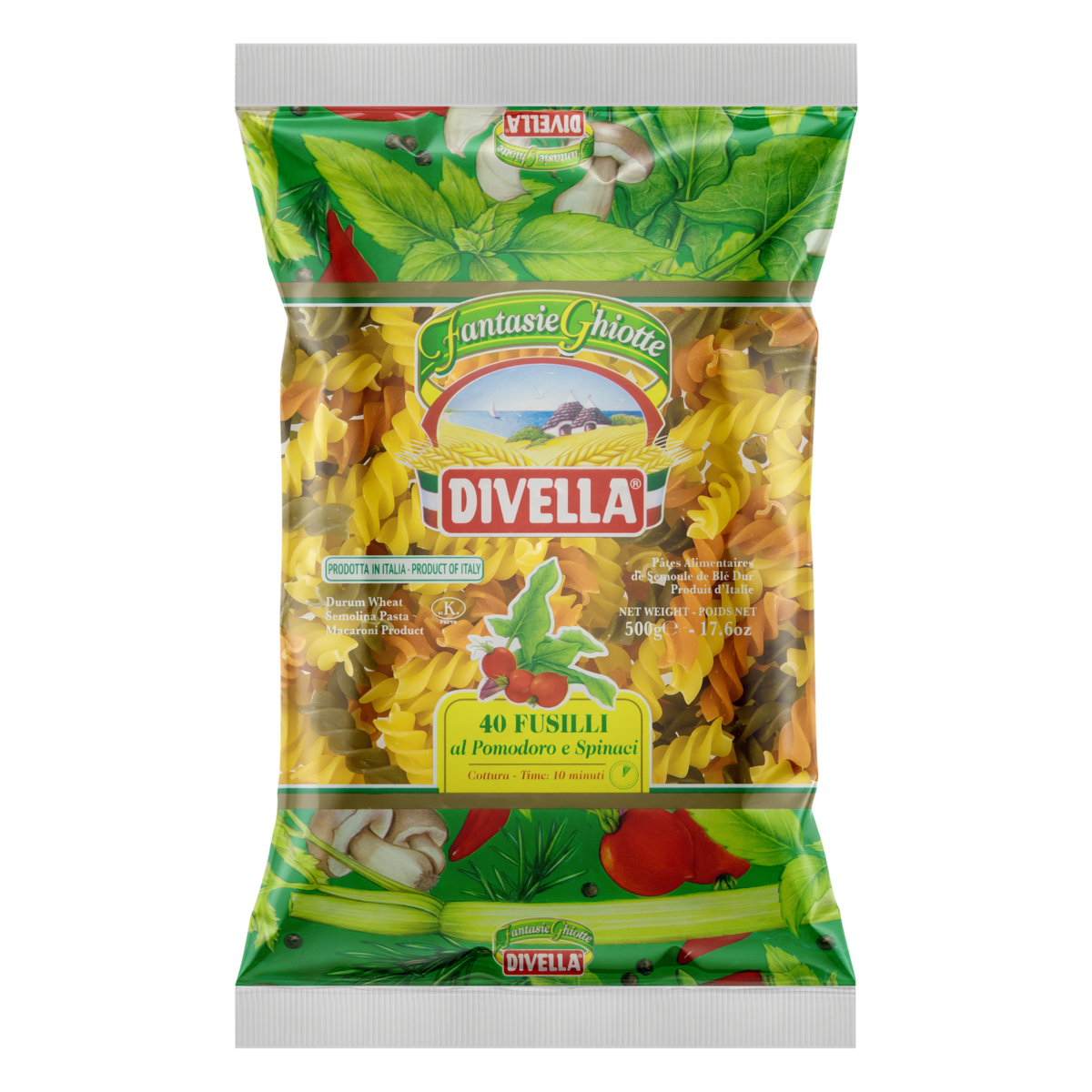 MACARRAO DIVELLA 500G FUSILLI TRIC.