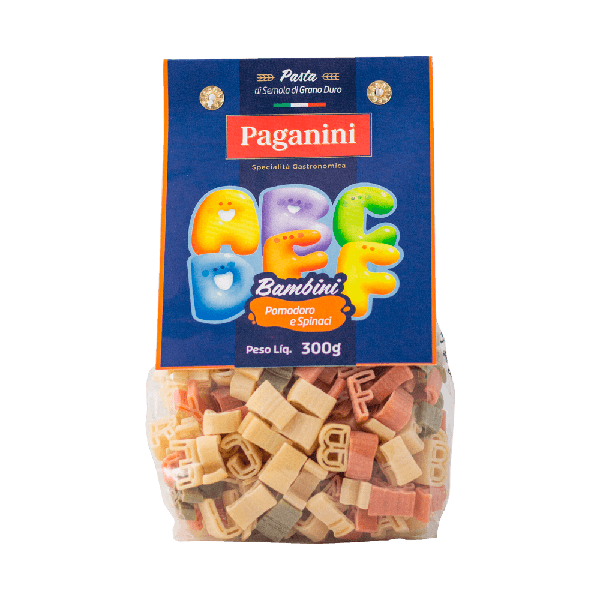 MASSA PAGANINI 300G BAMBINI LETRINHAS TR