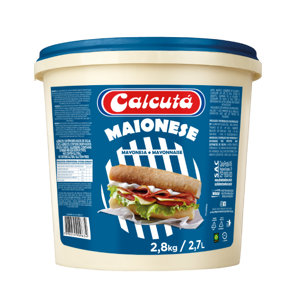 Maionese Calcuta Balde 2,8Kg