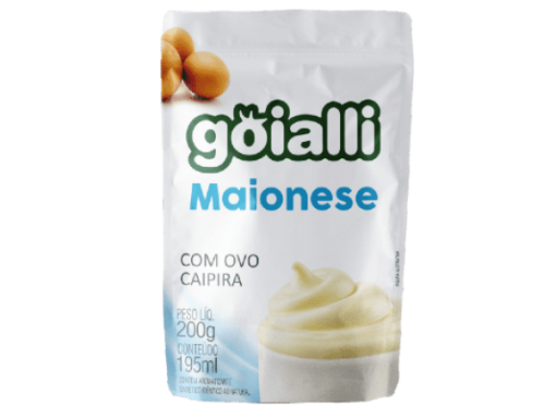 MAIONESE GOIALLI COM OVO CAIPIRA 200G TRADICIONAL SACHE