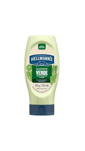 MAIONESE HELLMANNS VERDE SQUEEZE OFERTA ESP 335G
