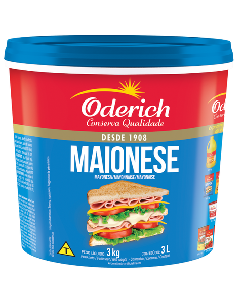 MAIONESE ODERICH TRADICIONAL 3KG 6