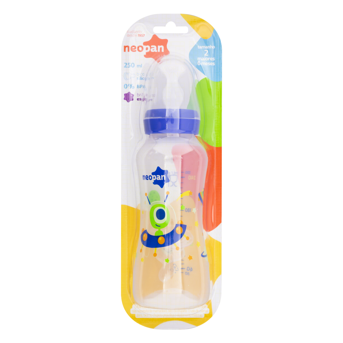 MAMADEIRA NEOPAN ORTODONTICA CRIATIVA N2 AZUL 250ML