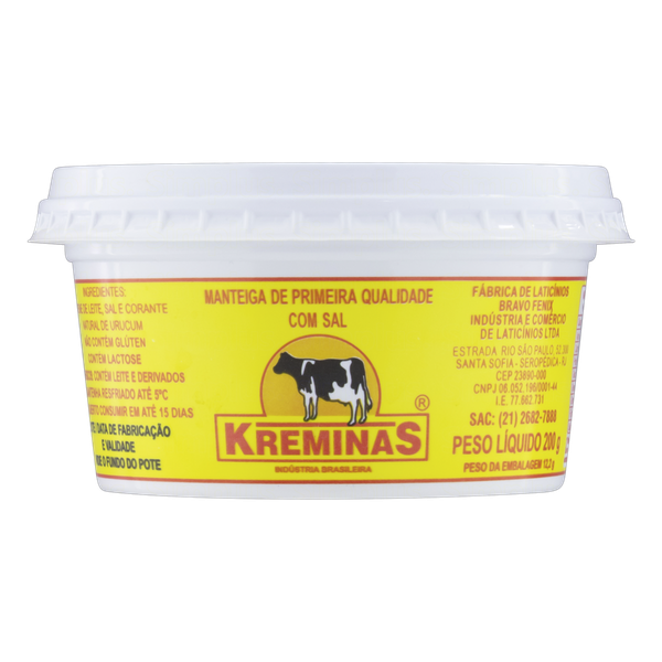 MANTEIGA KREMINAS SEM SAL 200G