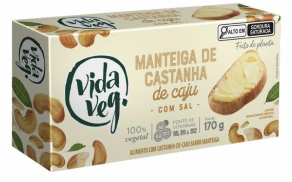 MANT VIDA VEG 170G CAST CAJU TABL C/SAL