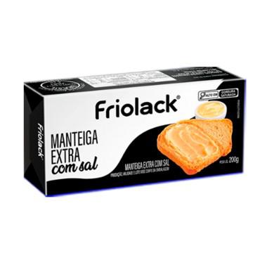 MANTEIGA EXTRA COM SAL TAB 200 G FRIOLACK