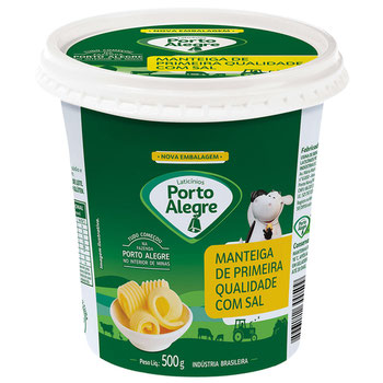 MANTEIGA PORTO ALEGRE  C/ SAL PT 500G