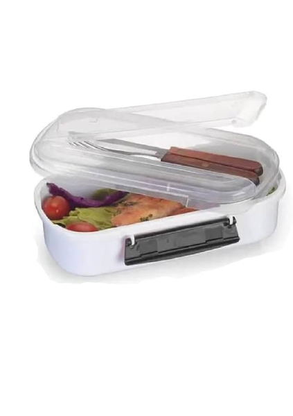 MARMITA NITRON COM PORTA TALHERES PRETA 715ML