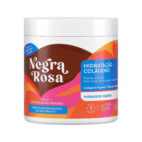 MASCARA NEGRA ROSA HIDRATACAO COLAGENO 500G