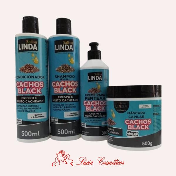 MASC SALLON LINDA CACHOS BLACK 500G