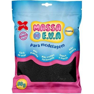 MASSA DE E.V.A PARA ARTESANATO PRETO 50G