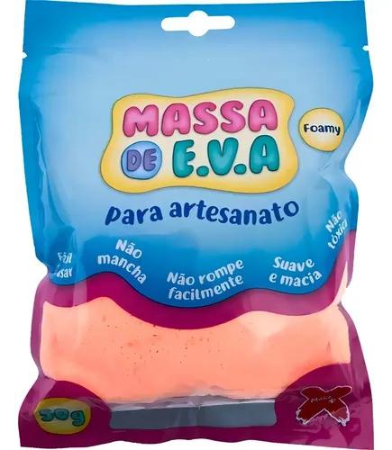 MASSA DE E.V.A PARA ARTESANATO SALMAO 50G