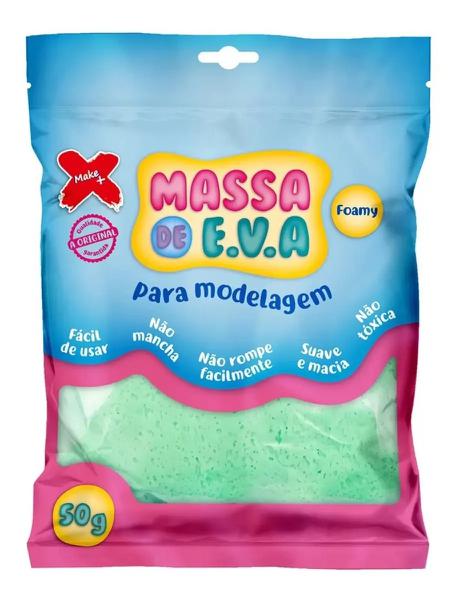 MASSA DE E.V.A PARA ARTESANATO VERDE CLARO 50G