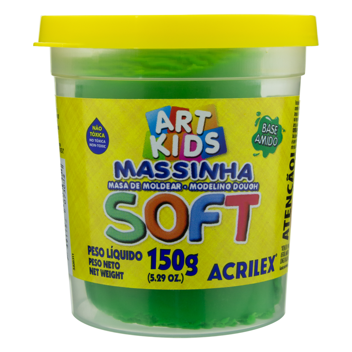 MASSA MODELAR SOFT ACRILEX VERDE