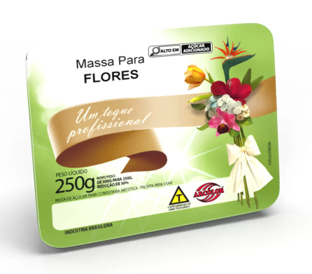 MASSA PARA FLORES 250G BRANCA ARCOLOR
