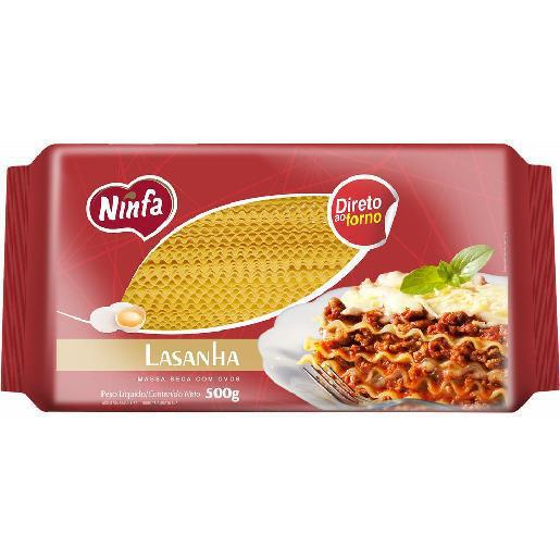 MASSA LASANHA OVOS 500GR NINFA