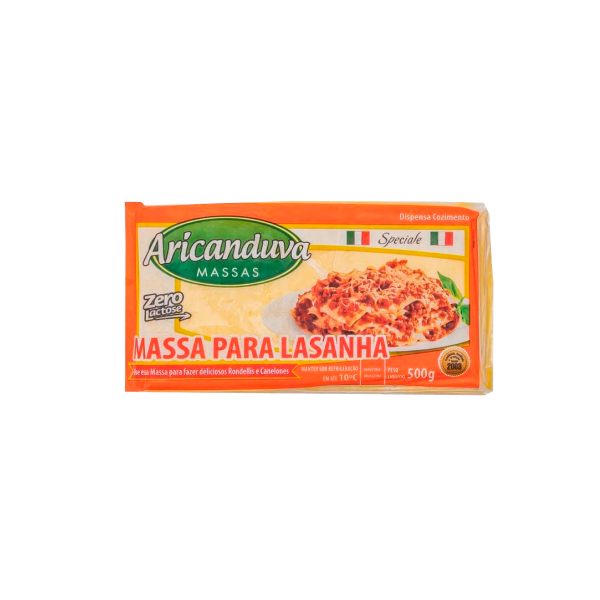 MASSA ARICANDUVA LAZANHA 500GR