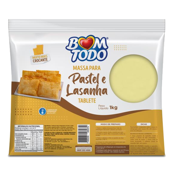 MASSA P/PASTEL BOM TODO TAB 1KG
