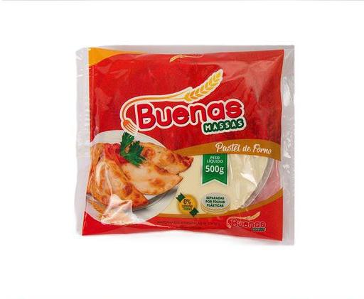 MASSA PASTEL FORNO BUENAS REDONDA 500G