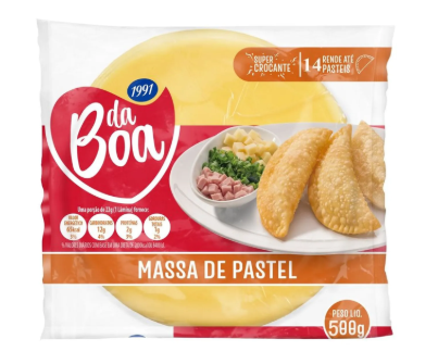 Massa p Pastel d Boa 500g Redonda