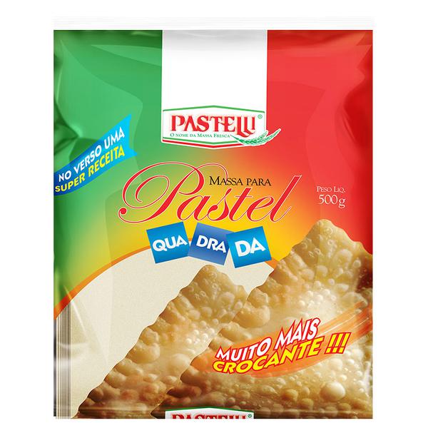 MASSA DE PASTEL PASTELLI QUADRADA 500 G