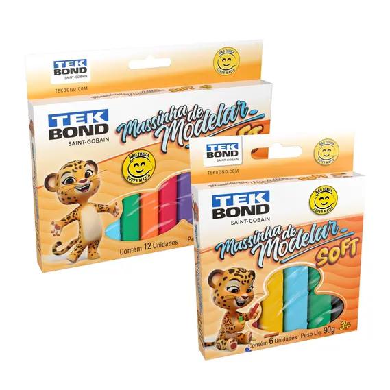 MASSA MODELAR TEK BOND SOFT 6 CORES 90G