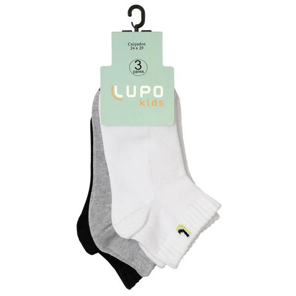 KIT MEIA LUPO COM 3 PARES