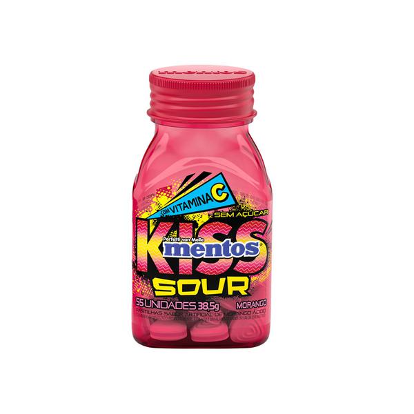 GARRAFA MENTOS KISS SOUR DROPS 38,5 MORA