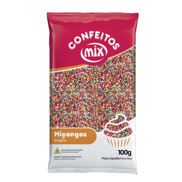 Miçanga Mix Mista 8 Cores 100g