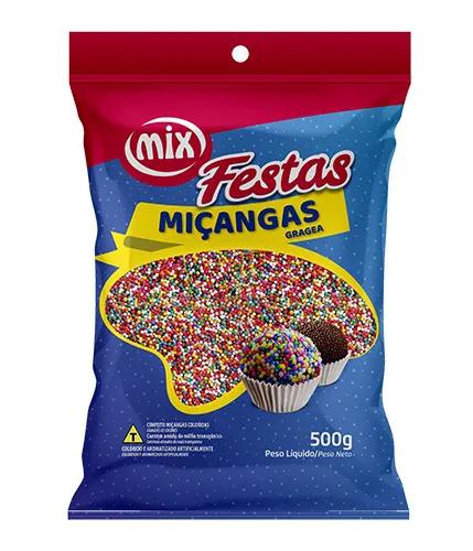 CONFEITO MICANGA 8 CORES 500G DUAS RODAS