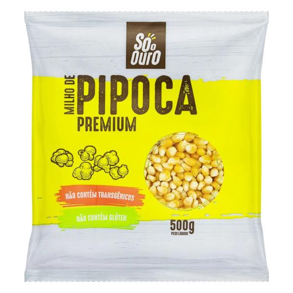 MILHO DE PIPOCA SO O OURO 500G LIVRE DE TRANS