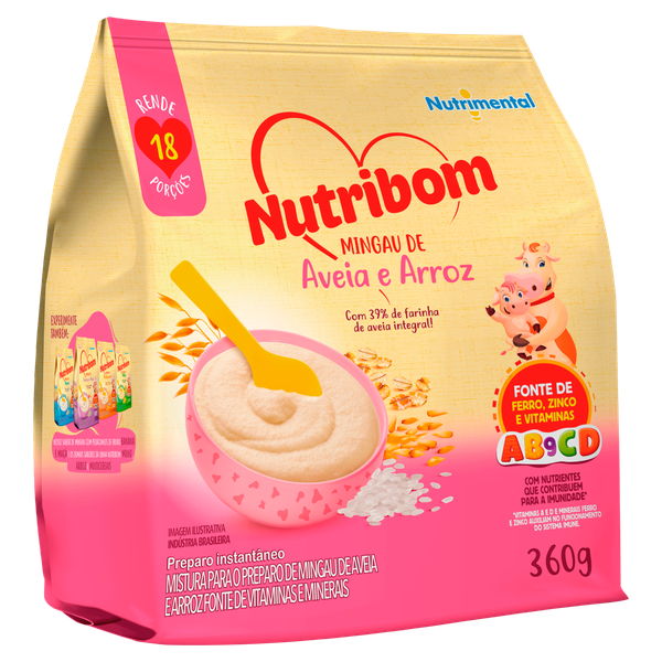 MINGAU NUTRIBOM SC 360G AVEIA E ARROZ