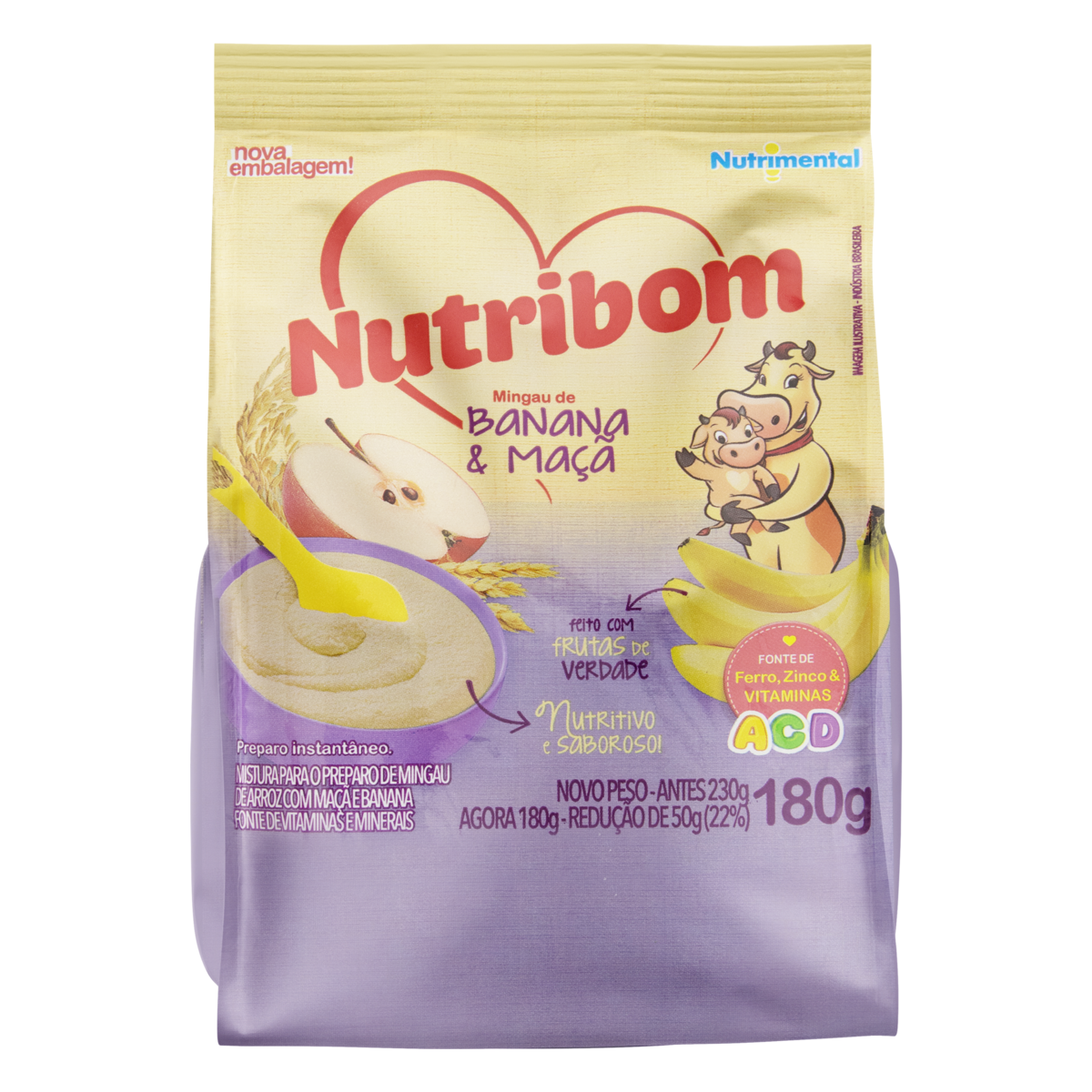 MINGAU NUTRIBOM SC 180G BANANA/MACA