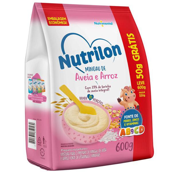 MINGAU NUTRILON ARROZ/AVEIA LV600G/PG550