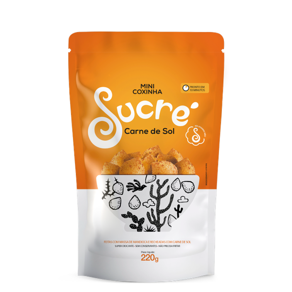 MINI COXINHA SUCRE 220G CARNE DO SOL