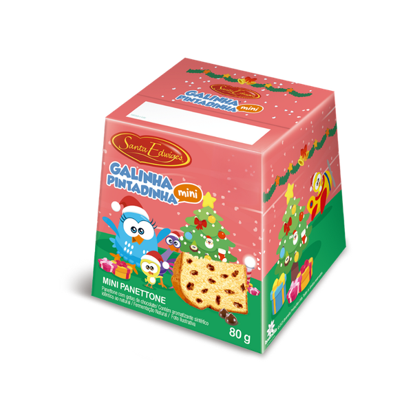 MINI PANETTONE GALINHA PINTADINHA 80G GO