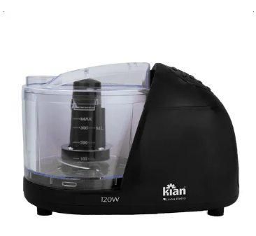 Mini Processador Eletrico 127V Kian Preto MPR100