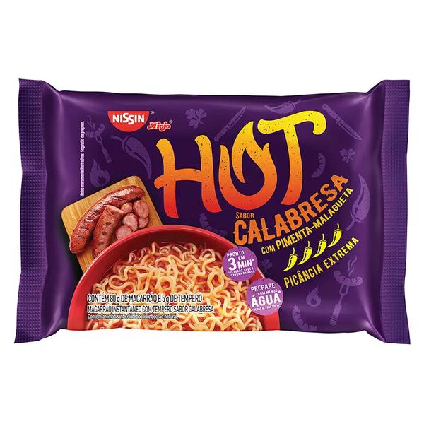 MACARRAO NISSIN INST CALABRESA PICANTE 85G
