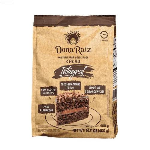 MISTURA PARA BOLO INTEGRAL CACAU DONA RAIZ 400G