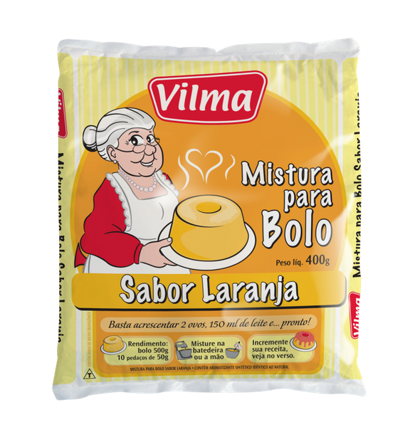 MISTURA BOLO LARANJA 400G VILMA