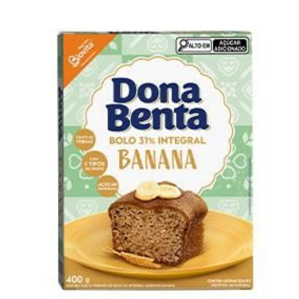 MISTURA P/BOLO D BENTA INTEG BANANA 400G