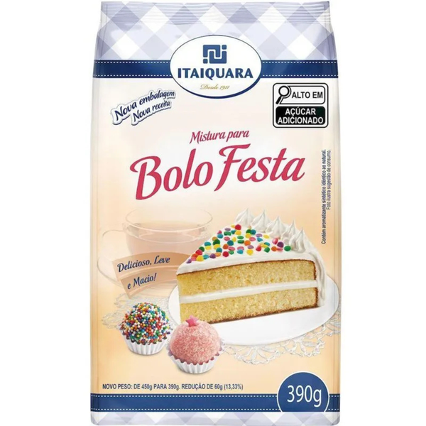 MISTURA ITAIQUARA BOLO CENOURA 390G FESTA