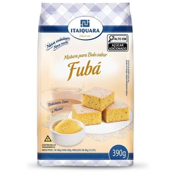 MISTURA ITAIQUARA BOLO CENOURA 390G FUBA