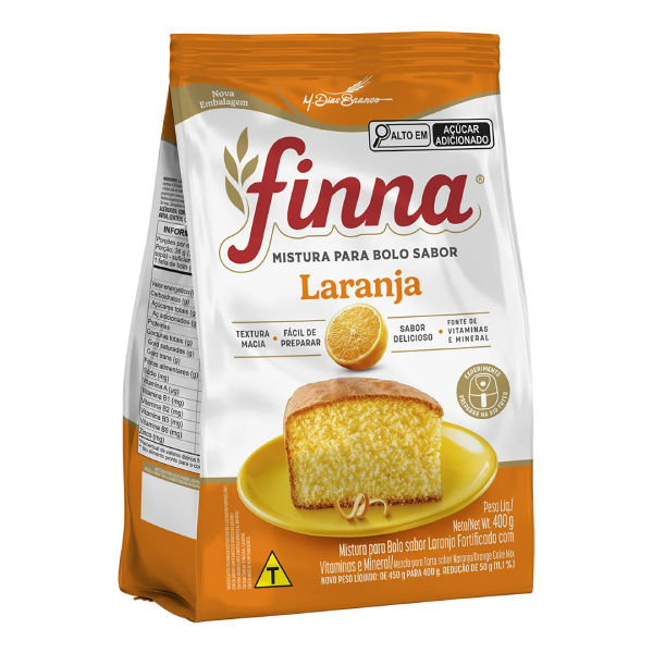 Mistura P/bolo Finna Laranja 400G
