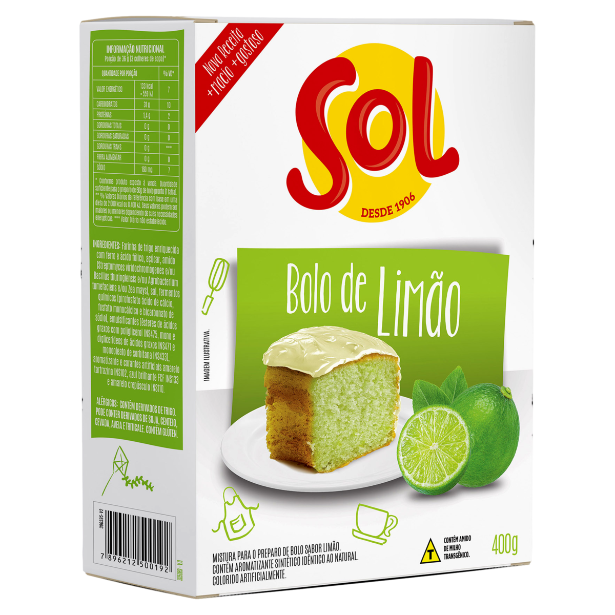 MISTURA PARA BOLO SOL LIMAO 400G