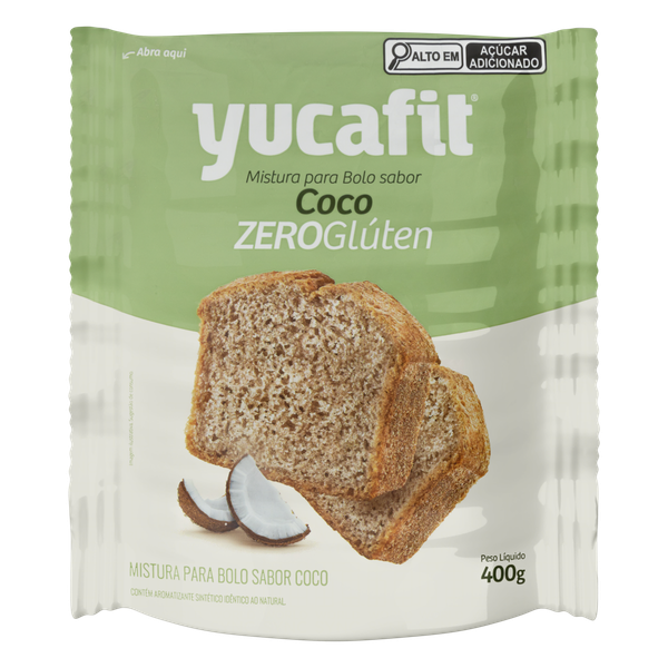MISTURA BOLO YUCAFIT 400G COCO ZERO