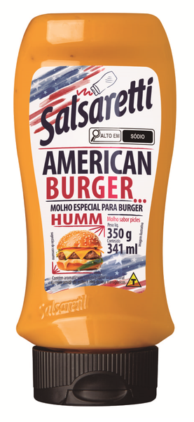 MOLHO SALSARETTI 350ML AMERICAM BURGUER