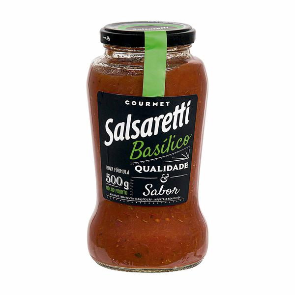 MOLHO TOMATE SALSARETTI BASILICO VD 530G